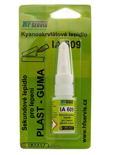 IA 609 / 10 ml - lepidlo na pryž a plasty