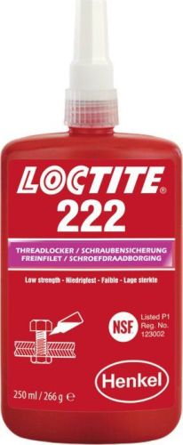 Loctite 222 / 250 ml - zajišťování šroubů nízko-pevnostní