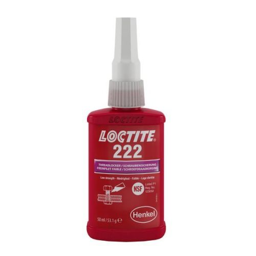Loctite 222 / 50 ml -zajišťování šroubů nízko-pevnostní