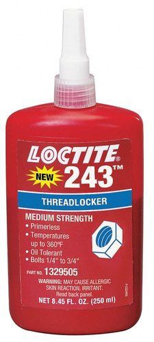 Loctite 243 / 250 ml - zajišťování šroubů středně-pevnostní