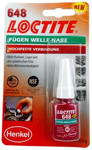 Loctite 648 / 5 ml - upevňovač spojů VP