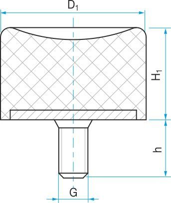 silentblok DS-4 70x43 M10x28