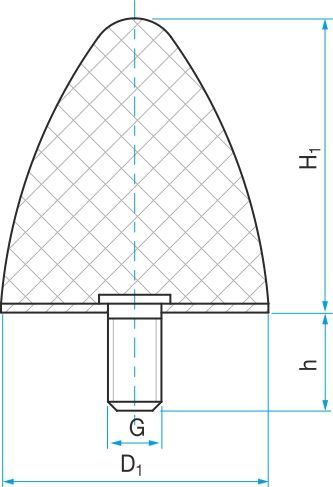 silentblok T.KP-D 30x36M8/20