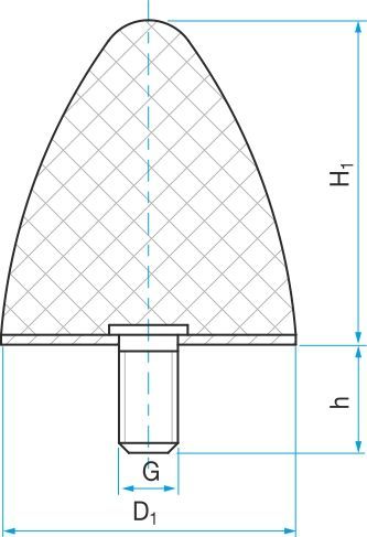 silentblok T.KP-D 50x50M10/28