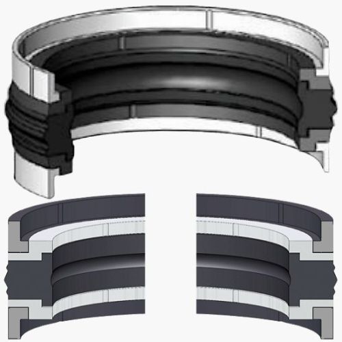 těsnění K03 80x62x22,5/ 3,6 NBR/PE/POM